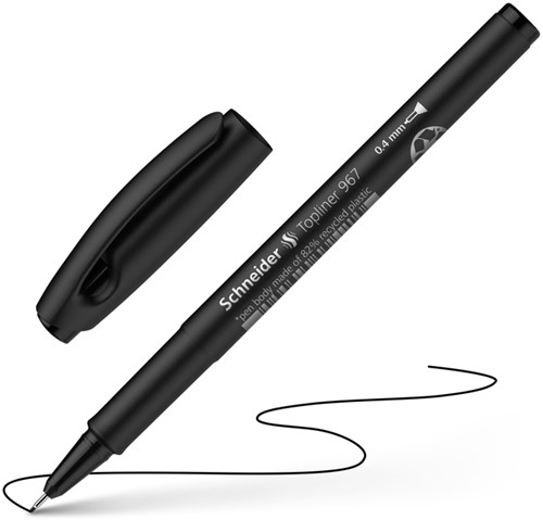 Fineliner Schneider Topliner 967 0.4mm zwart-3
