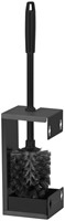 Toiletborstelset Quartzline rvs zwart 448951-2