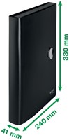 Projectmap Leitz Recycle A4 5-vaks PP zwart-3