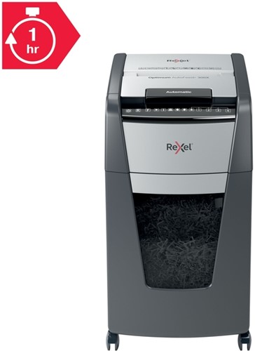 Papiervernietiger Rexel Optimum Auto+ 300X P4 snippers 4x26mm-1