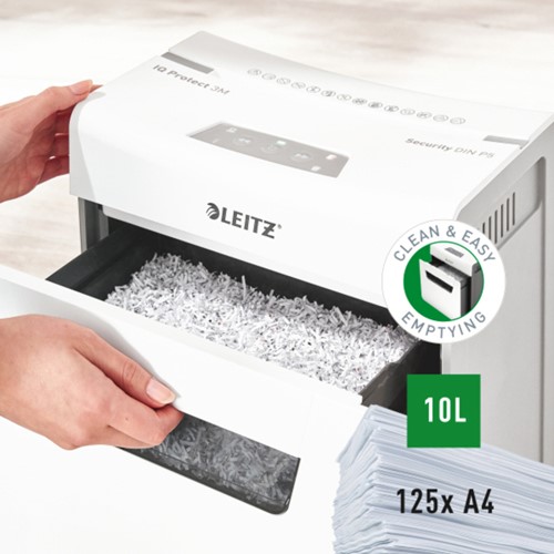 Papiervernietiger Leitz IQ Protect Premium 3M snippers 2x15mm-2