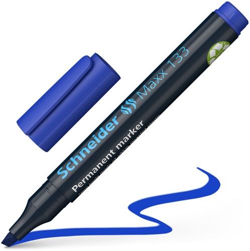 Permanent marker Schneider Maxx 133 schuin 1-4mm assorti 4 stuks-1