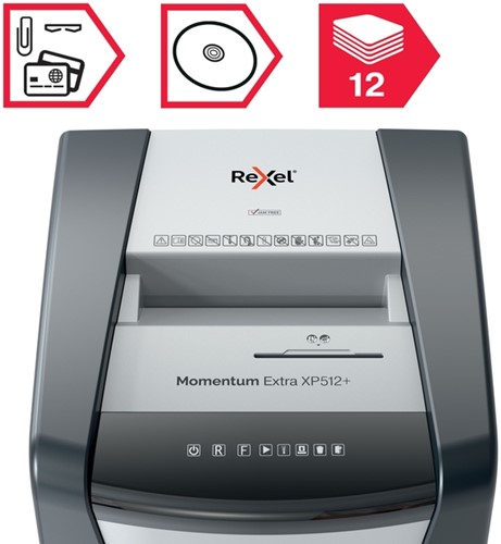 Papiervernietiger Rexel Momentum Extra XP512+ snippers 2x15mm-7