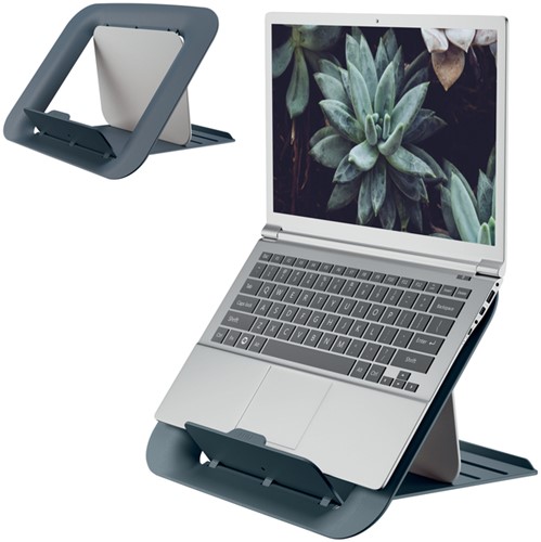 Laptopstandaard Leitz Ergo Cosy verstelbaar recyled grijs-2