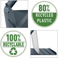 Laptopstandaard Leitz Ergo Cosy verstelbaar recyled grijs-3