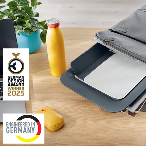 Laptopstandaard Leitz Ergo Cosy verstelbaar recyled grijs-5