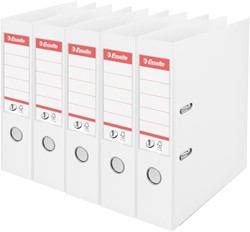 Ordner Esselte No.1 72mm PP 30% gerecycled folie Multipack wit 5 stuks