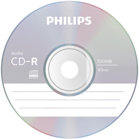 CD-R Philips 80Min audio JC 10 stuks-3