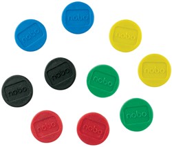 Magneet Nobo 13mm assorti 10 stuks