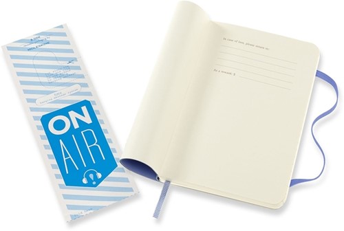 Notitieboek Moleskine pocket 90x140mm lijn soft cover hydrangea blue-2
