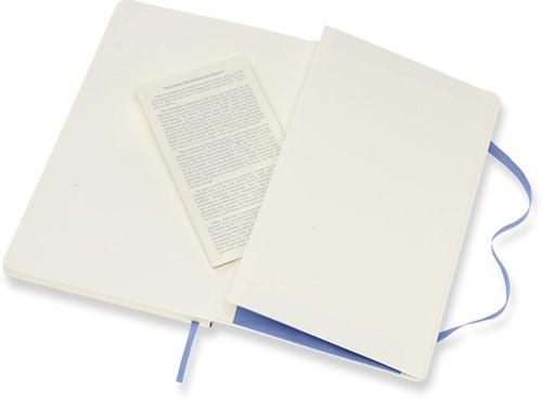 Notitieboek Moleskine large 130x210mm lijn soft cover hydrangea blue-1