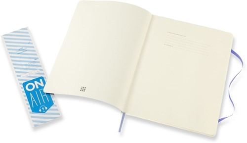 Notitieboek Moleskine XL 190x250mm lijn soft cover hydrangea blue-2