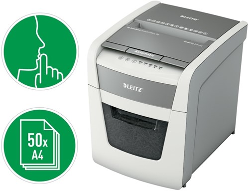 Papiervernietiger Leitz IQ Auto+ Small Office 50X P4 snippers 4x28mm-10