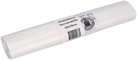 Afvalzak Cleaninq 63x70cm HDPE recycled T15 50L transparant rol à 25 stuks