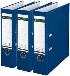 Ordner Leitz 180° 1010 A4 80 mm 3 stuks blauw