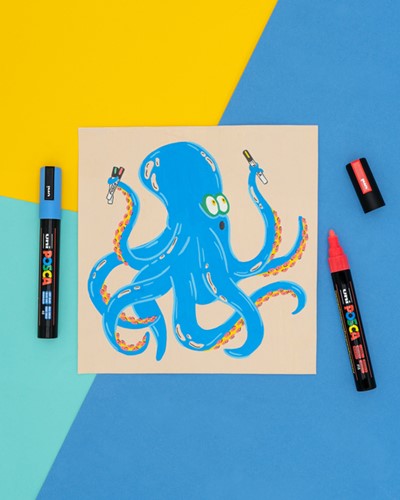Paintmarker Uni POSCA PCM22 Mop'r rood-1