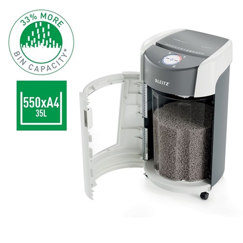 Papiervernietiger Leitz IQ OptiMax 550 Office P5 snippers 2x15mm-4