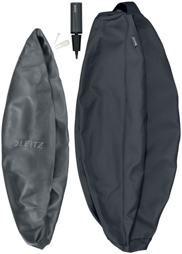 Actieve zitbal Leitz Ergo 55cm anti-rol donkergrijs-1