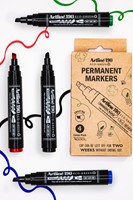 Permanent marker Artline 190  Dry Safe Eco schuin 2-5mm assorti 4st-3