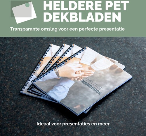 Voorblad Fellowes A4 PET 250micron recycled 100 stuks-1