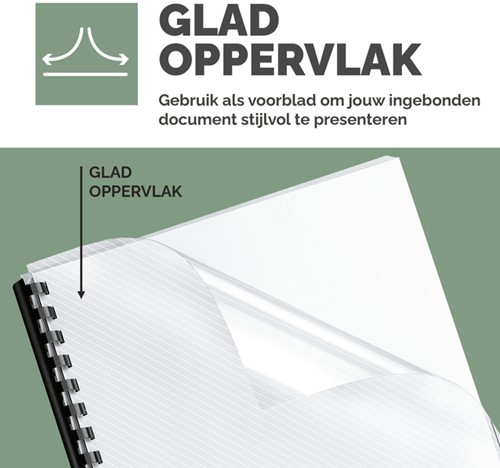 Voorblad Fellowes A4 PET 250micron recycled 100 stuks-2