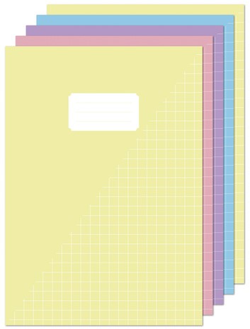 Schrift Kangaro A4 ruit 10mm 80pagina's 60gr pastel assorti 5 stuks