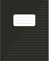 Schrift Kangaro A5 lijn 80 pagina's 60gr zwart pak à 10 stuks