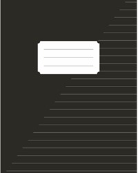 Schrift Kangaro A5 lijn 80 pagina's 60gr zwart pak à 10 stuks