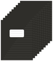 Schrift Kangaro A5 lijn 80 pagina's 60gr zwart pak à 10 stuks-2