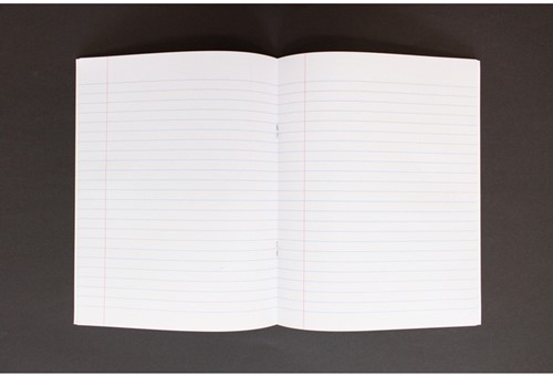 Schrift Kangaro A5 lijn 80 pagina's 60gr zwart pak à 10 stuks-1