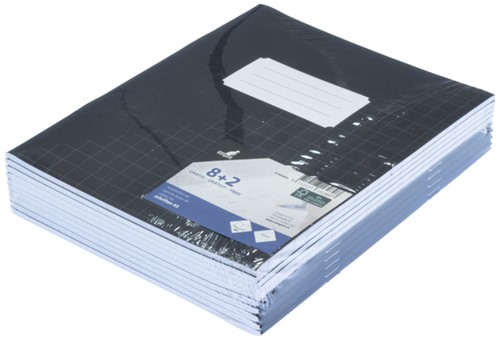 Schrift kangaro A5 ruit 10mm 80 pagina's 60 gram zwart pak à 10 stuks-3