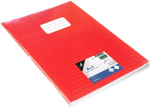 Schrift Kangaro A4 lijn 80 pagina's 60gr assorti pak à 5 stuks-2