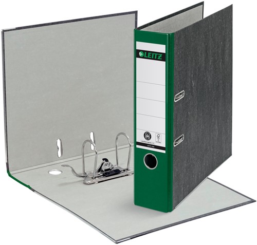 Ordner Leitz 1080 180° 80mm karton A4 groen