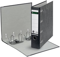 Ordner Leitz 1092 giro-bank met dubbele mechaniek 75mm karton A4 zwart