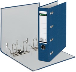 Giro-bank ordner Leitz A4 met dubbele mechaniek 80mm PP blauw