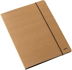 Sorteermap Kraft Line A4 6 tabbladen bruin