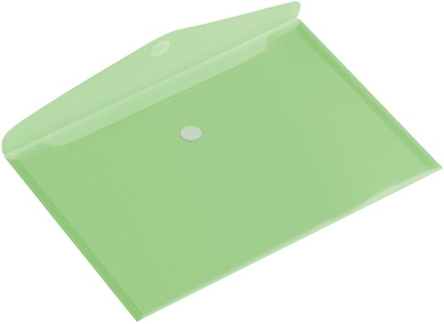 Enveloptas Europel A5 250x180mm dwars transparant groen