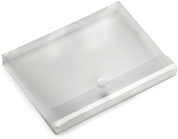 Enveloptas Europel A4 330x250x30mm dwars PP transparant wit