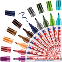 Viltstift edding 3000 rond 1.5-3mm staalblauw-3