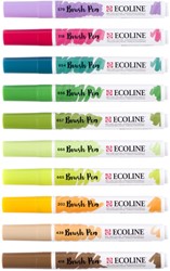 Brushpen Talens Ecoline set à 10 stuks botanisch