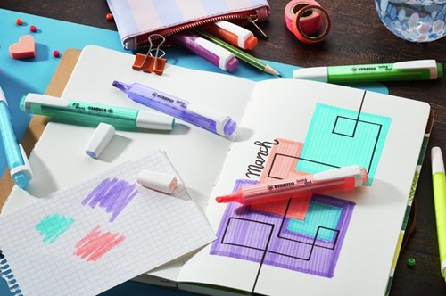 Markeerstift STABILO Swing cool 275/4 assorti etui à 4 stuks-3