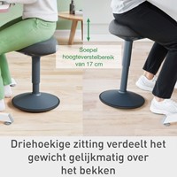 Actieve zitkruk Leitz Ergo met gasveer 47-64cm-15