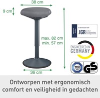 Actieve stakruk Leitz Ergo met comfortzitting-12