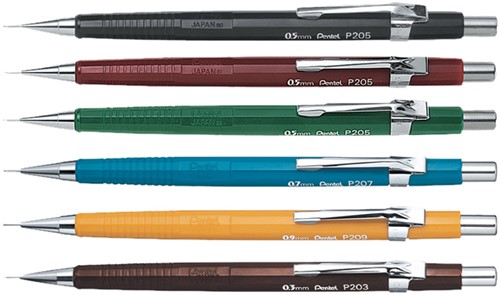 Vulpotlood Pentel P209 HB 0.9mm geel-1