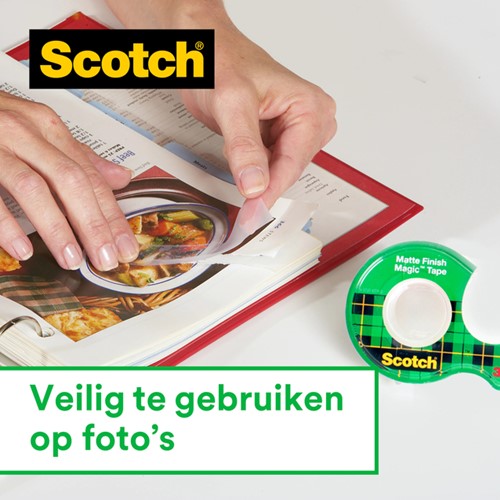 Plakband Scotch Magic 810 19mmx33m onzichtbaar mat 20+4 gratis-3