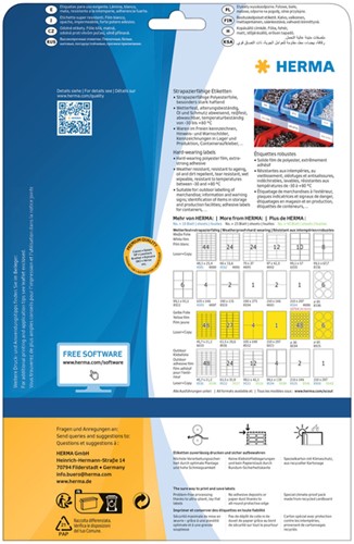 Etiket HERMA 8029 99.1x42.3mm weerbestendig geel 300 stuks-2