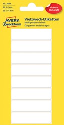 Etiket Avery 3086 50x14mm wit 64 stuks