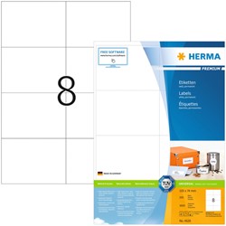 Etiket HERMA 4626 105x74mm premium wit 1600 stuks