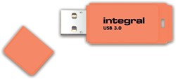 USB stick 3.0 Integral Neon USB-A 64GB oranje