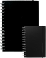 Notitieboek Quantore A5 spiraal lijn 192 pagina's 80gr zwart-3